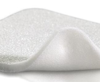 SCHIUMA DI POLIURETANO ASSORBENTE CON STRATO DI CONTATTO IN SILICONE MORBIDO MEPILEX 10X20CM 5 PEZZI