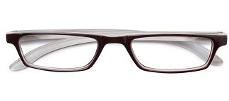 TWINS SILVER TRENDY OCCHIALE PREMONTATO MARRONE/BIANCO +3,50