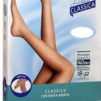 SAUBER COLLANT OPEN TOE MAGLIA MICRORETE 140 DEN COLORE NEUTRO BEIGE 5 LINEA CLASSICA