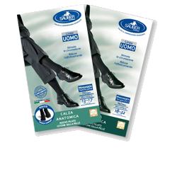CALZA UOMO COTONE 140 DENARI PICCOLA BLU