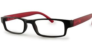 TWINS GOLD BOSTON OCCHIALE PREMONTATO NERO/ROSSO +1,00