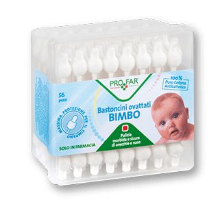 PROFAR BASTONCINI OVATTATI BAMBINI 56 PEZZI