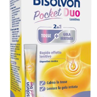 BISOLVON DUO POCKET LENITIVO TOSSE + GOLA IRRITATA A BASE DI MIELE E ALTEA 14 BUSTINE MONODOSE 10 ML