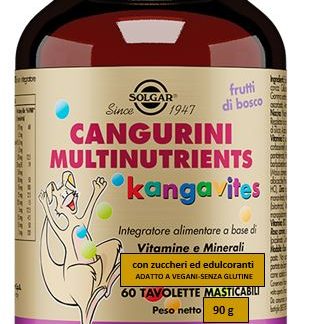CANGURINI MULTINUTRIENTS FRUTTI BOSCO 60 TAVOLETTE MASTICABILI