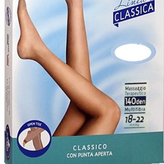 SAUBER COLLANT OPEN TOE MAGLIA LISCIA 140 DEN COLORE DESERTO TAGLIA 3 LINEA CLASSICA