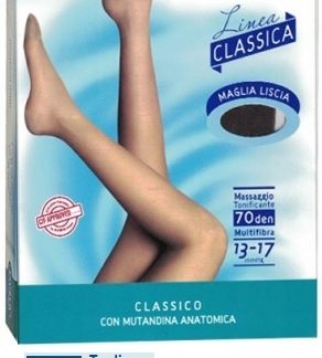 SAUBER CLASSICO COLLANT 70 DENARI MAGLIA LISCIA BLU NOTTE 3