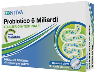 ZENTIVA PROBIOTICO 6 MILIARDI 24 CAPSULE VEGETALI