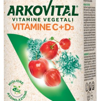 ARKOVITAL VITAMINE C+D3 20 COMPRESSE EFFERVESCENTI GUSTO FRUTTI ROSSI