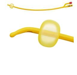 CATETERE FOLEY A MEDIA PERMANENZA  RUSCH GOLD PLUS A 2 VIE IN SILKOLATEX LATTICE-SILICONE PER ADULTO CH24 LUNGHEZZA 40 CM PUNTA CILINDRICA A 2 FORI PALLONCINO 5-15 ML 1 PEZZO
