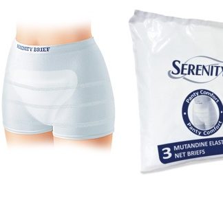 MUTANDINA A RETE PER INCONTINENZA SERENITY PANTY COMFORT L 3 PEZZI