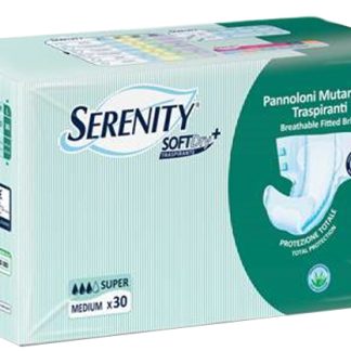 PANNOLONE PER INCONTINENZA A MUTANDINA SERENITY SOFTDRY+ ALOE SUPER MEDIUM 30 PEZZI