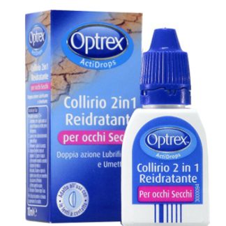 GOCCE OCULARI OPTREX ACTIDROPS 2IN1 REIDRATANTE OCCHI STANCHI 1 PEZZO