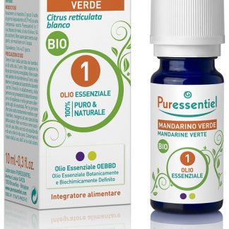 PURESSENTIEL MANDARINO VERDE OLIO ESSENZIALE BIO 10 ML