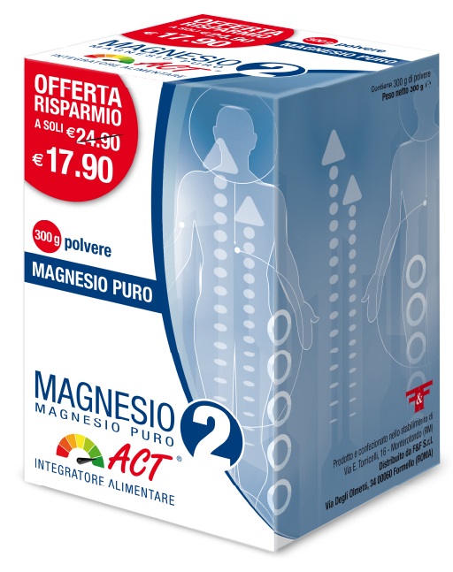 MAGNESIO 2 ACT PURO POLVERE 300 G