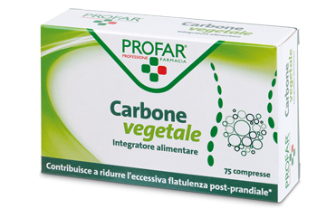 PROFAR CARBONE VEGETALE 75 COMPRESSE