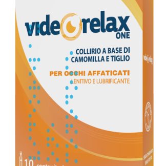 COLLIRIO VIDEORELAX ONE LENITIVO E LUBRIFICANTE OCCHI AFFATICATI 10 CONTENITORI MONODOSE 0,5 ML