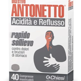 DIGESTIVO ANTONETTO ACIDITA' E REFLUSSO 40 COMPRESSE MASTICABILI