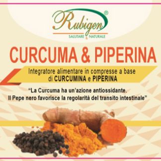 CURCUMA & PIPERINA RUBIGEN 120 COMPRESSE DA 500 MG