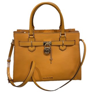 Michael Kors Hamilton leather satchel
