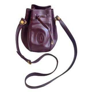 Cartier Seau leather handbag