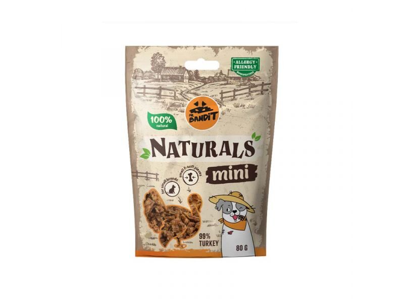 MR.BANDIT NATURALS MINI TURKEY/TĪTARS 80G