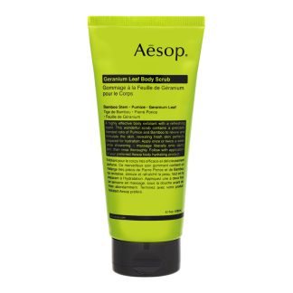 Aesop 86309BE7B633C5GS Aesop Geranium Leaf Body Scrub 180ml,6.1oz Bamboo Stem Pumice Refreshing Scent