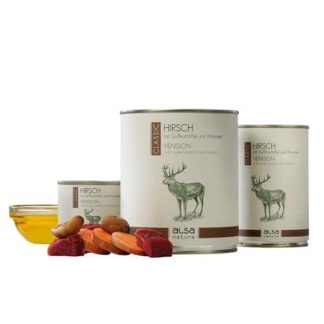 ALSA NATURE Deer With Sweet Potato, Ar Brieža Gaļu Un Kartupeļiem 800 G