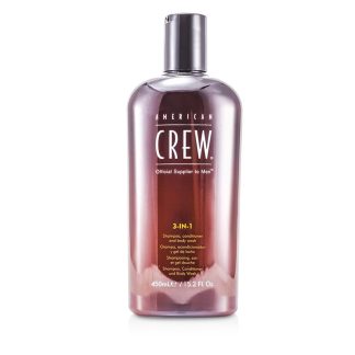 American Crew 07F97BE94B873FGS AMERICAN CREW - Men 3-IN-1 Shampoo, Conditioner & Body Wash 450ml/15.2oz