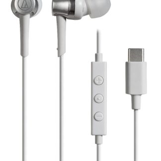 Audio Technica CBBFBESE997A03GS Audio Technica ATH-CKD3C In - Ear Headphones with USB Type C Connector, White