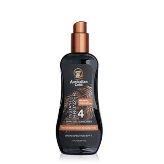 Australian Gold DCA32BE2ECE72BGS AUSTRALIAN GOLD - Spray Gel Sunscreen SPF 4 with Instant Bronzer 237ml/8oz
