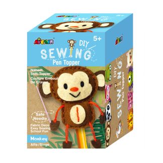 Avenir A6614TH013EFBFGS Avenir DIY Sewing Pen Topper - Monkey