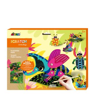 Avenir 1B008THEB4DB82GS Avenir Scratch Art Joint Puppet - Bugs