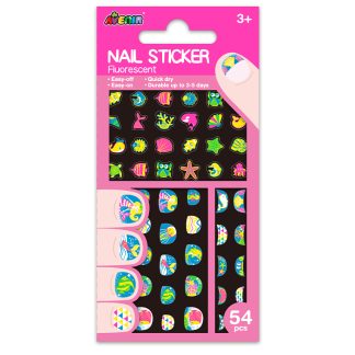 Avenir 0310FTHEC61102GS Avenir Small Nail Stickers - Under the Sea - Fluorescence