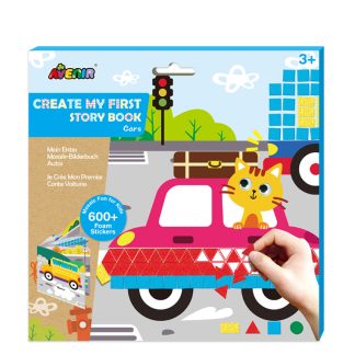 Avenir 11917THFC0336EGS Avenir Mosaic Art Junior Story Book - Cars