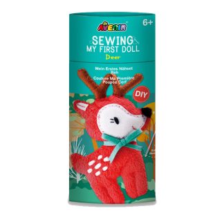 Avenir 50027TH9BCC9DFGS Avenir Sewing Doll Kit 25 cm - Deer