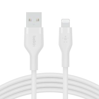 Belkin 3E3A6ESF20B364GS Belkin Usb-A To Lighting, Silicone, 1M, White