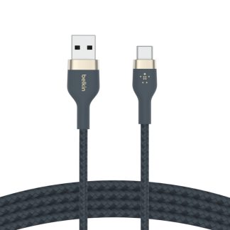 Belkin AB87BESA2DD557GS Belkin Usb-A To Usb-C, Braid Sil, 1M, Blue Magnetic Management