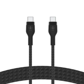 Belkin 88BDCESD6388E1GS Belkin Usb-C To Usb-C 2.0, Braid Sil, 1M, Black Magnetic Management