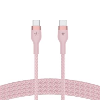Belkin CDF49ESDB43926GS Belkin Usb-C To Usb-C 2.0, Braid Sil, 1M, Pink Magnetic Management