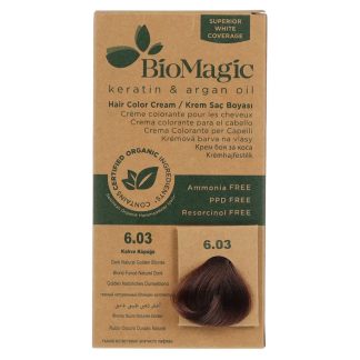 BioMagic 5A550BEC9AE34DGS BioMagic Organic Hair Color Dark Natural Golden Brown (6.03)