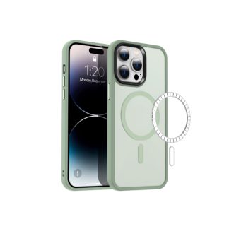 Blackdot 48FD5ESDF0BF72GS Blackdot Premium IPhone 14 PRO MAX Magnetic Fit Case, Translucent - LIGHT GREEN