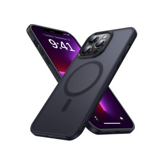 Blackdot 83E45ES288FE54GS Blackdot Premium IPhone 13 PRO MAX Magnetic Fit Case, Translucent - BLACK