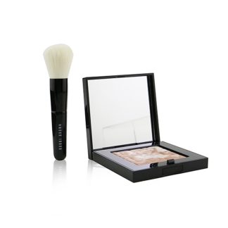 Bobbi Brown F1BE2BEA9A4260GS BOBBI BROWN - Highlighting Powder Set (1x Highlighting Powder + 1x Mini Face Brush) - #Pink Glow 2pcs