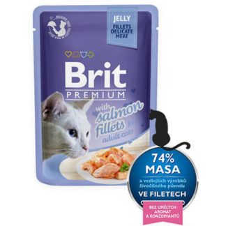 Brit Premium Cat Delicate Fillets in Jelly with Salmon 85 g