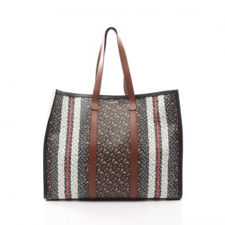 Burberry B587FACF344C08GS BURBERRY TB monogram Shoulder bag tote bag PVC leather Brown black multicolor