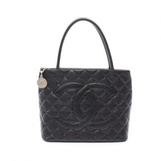 Chanel 69A45AC724A241GS CHANEL reissue tote Handbag tote bag Caviar skin black silver hardware
