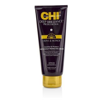 CHI 5CEBEBE71A8749GS CHI - Deep Brilliance Olive & Monoi Soothe & Protect Hair & Scalp Protective Cream 177ml/6oz