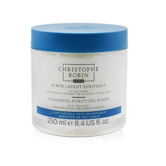 Christophe Robin D2E9ABE403B28BGS CHRISTOPHE ROBIN - Cleansing Purifying Scrub with Sea Salt (Soothing Detox Treatment Shampoo) - Sensitive or Oily Scalp 250ml/8.4oz.