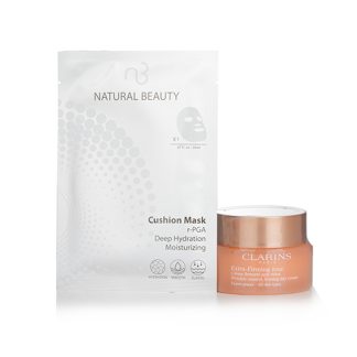 Clarins D0BD3BE37AA88EGS CLARINS - Clarins Extra-Firming Jour Wrinkle Control, Firming Day Cream - All Skin Types 50ml (Free: Natural Beauty r-PGA Hydration Cushion Mask 6x20ml) 50ml+6x20ml
