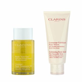 Clarins 97EA0BE63865A8GS Clarins Body Treatment Oil (Contouring & Strengthening) + Smoothing Body Scrub For a New Skin